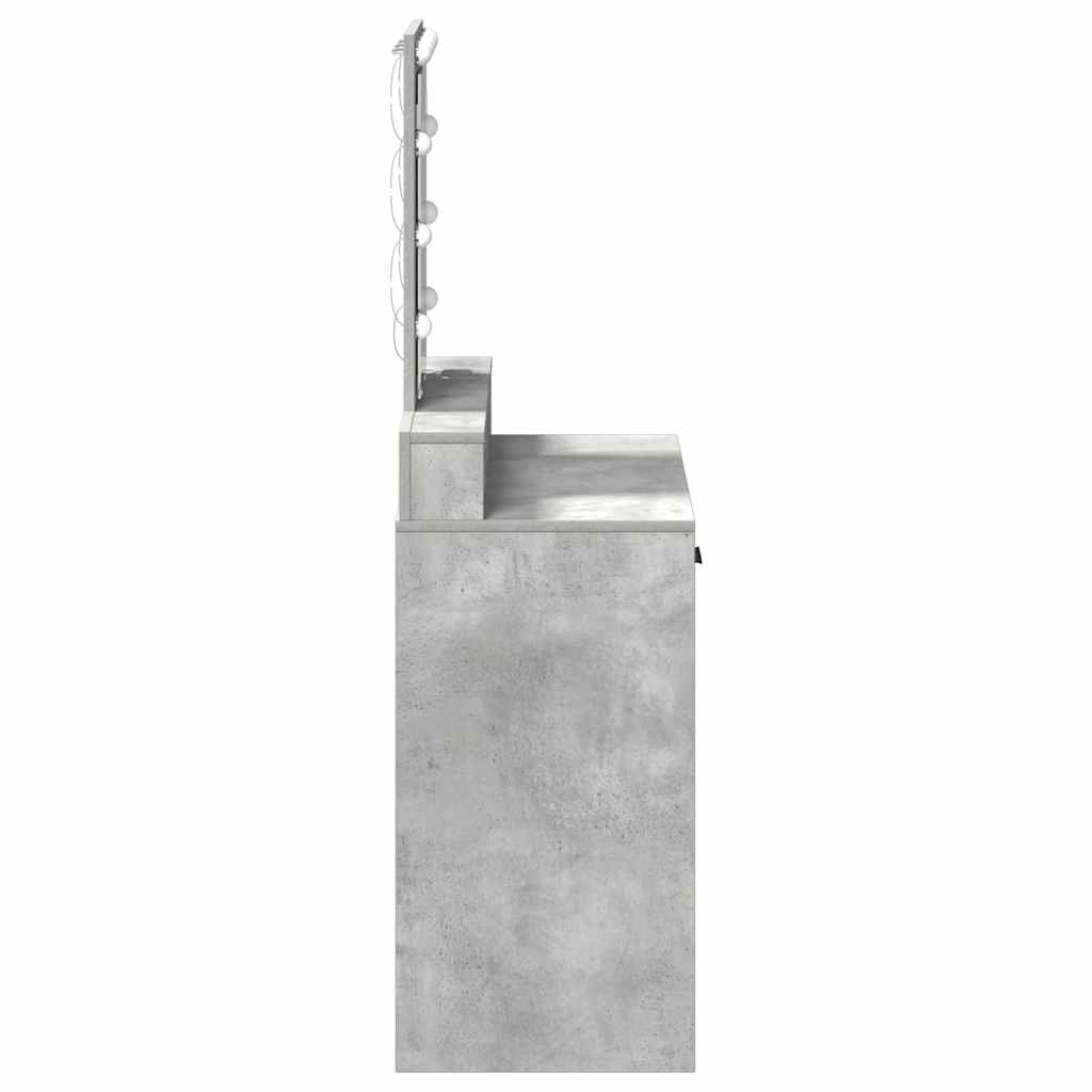 Schminktisch Grau 79 x 41 x 140 cm Holzwerkstoff