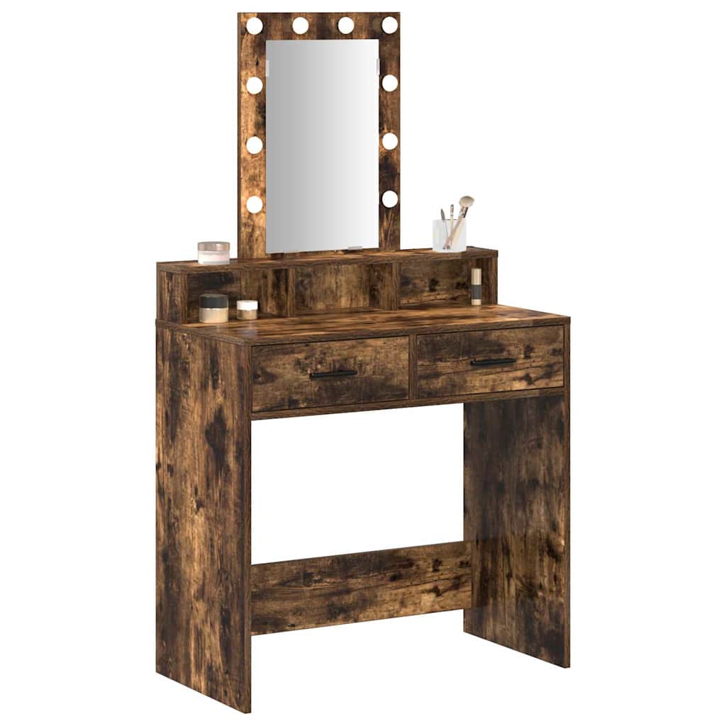 Schminktisch Braun 79 x 41 x 140 cm Holzwerkstoff