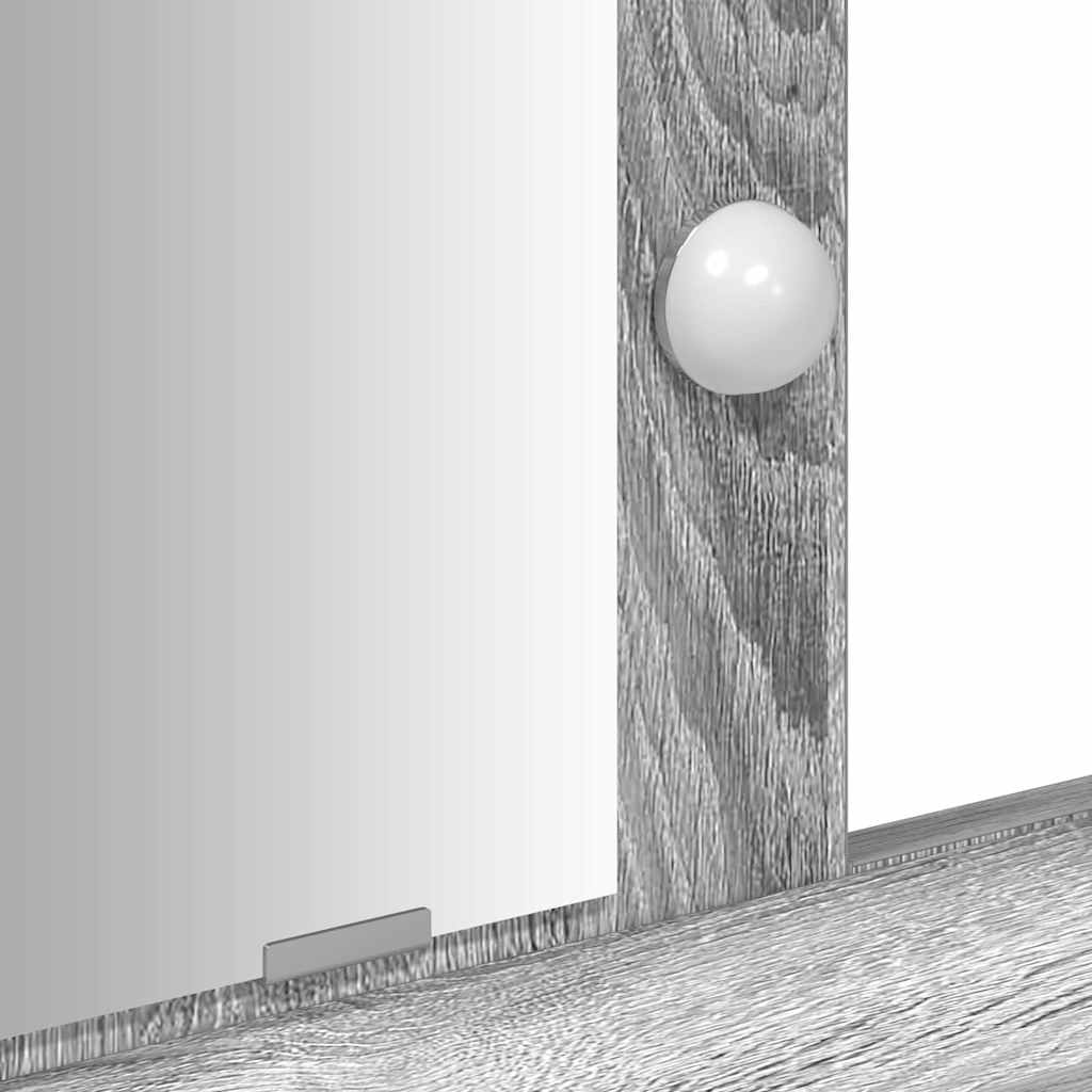 Schminktisch Grau 79 x 41 x 140 cm Holzwerkstoff