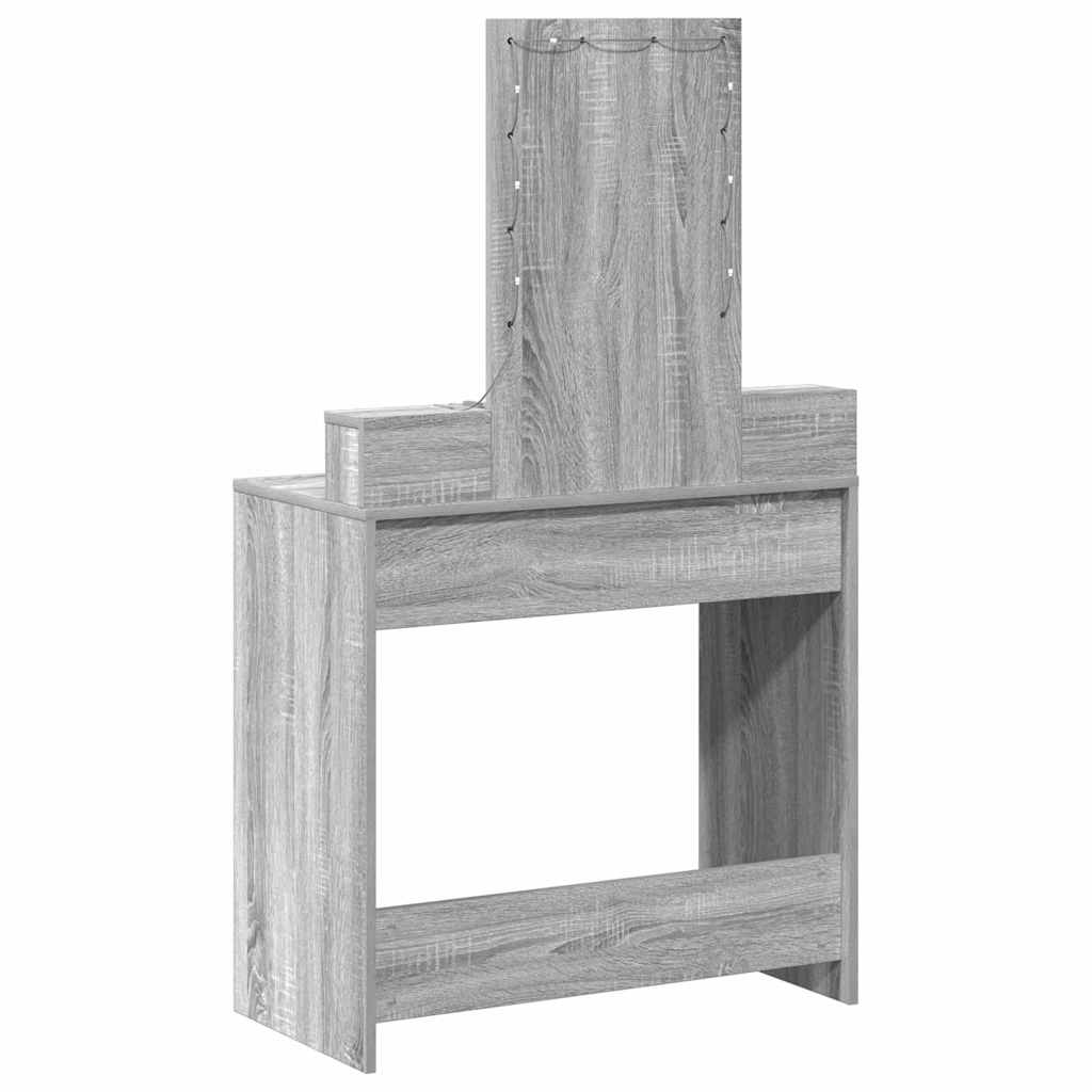 Schminktisch Grau 79 x 41 x 140 cm Holzwerkstoff