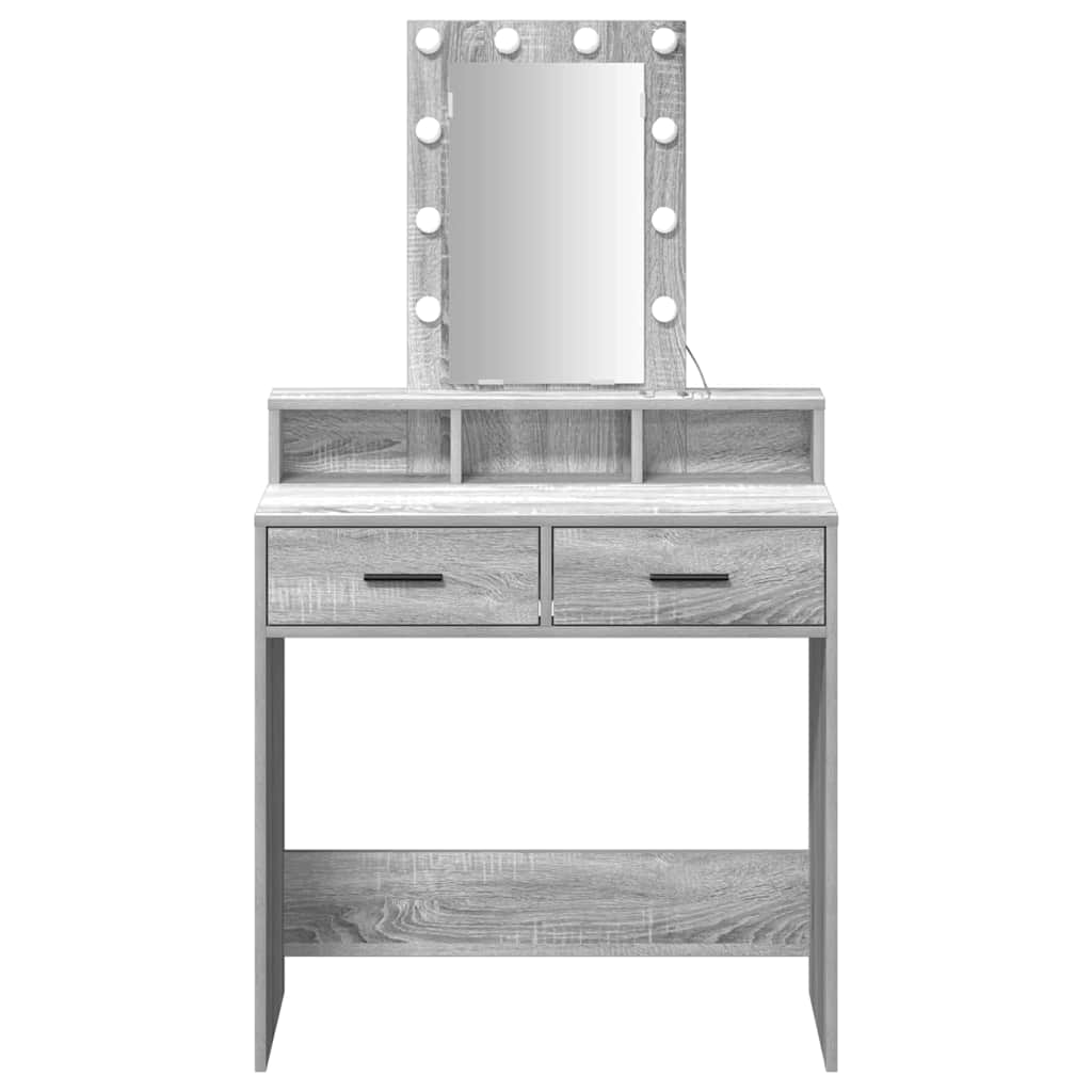 Schminktisch Grau 79 x 41 x 140 cm Holzwerkstoff