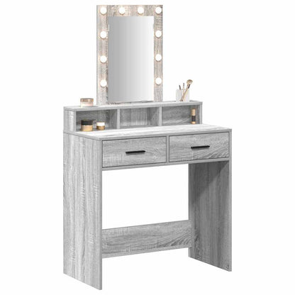 Schminktisch Grau 79 x 41 x 140 cm Holzwerkstoff