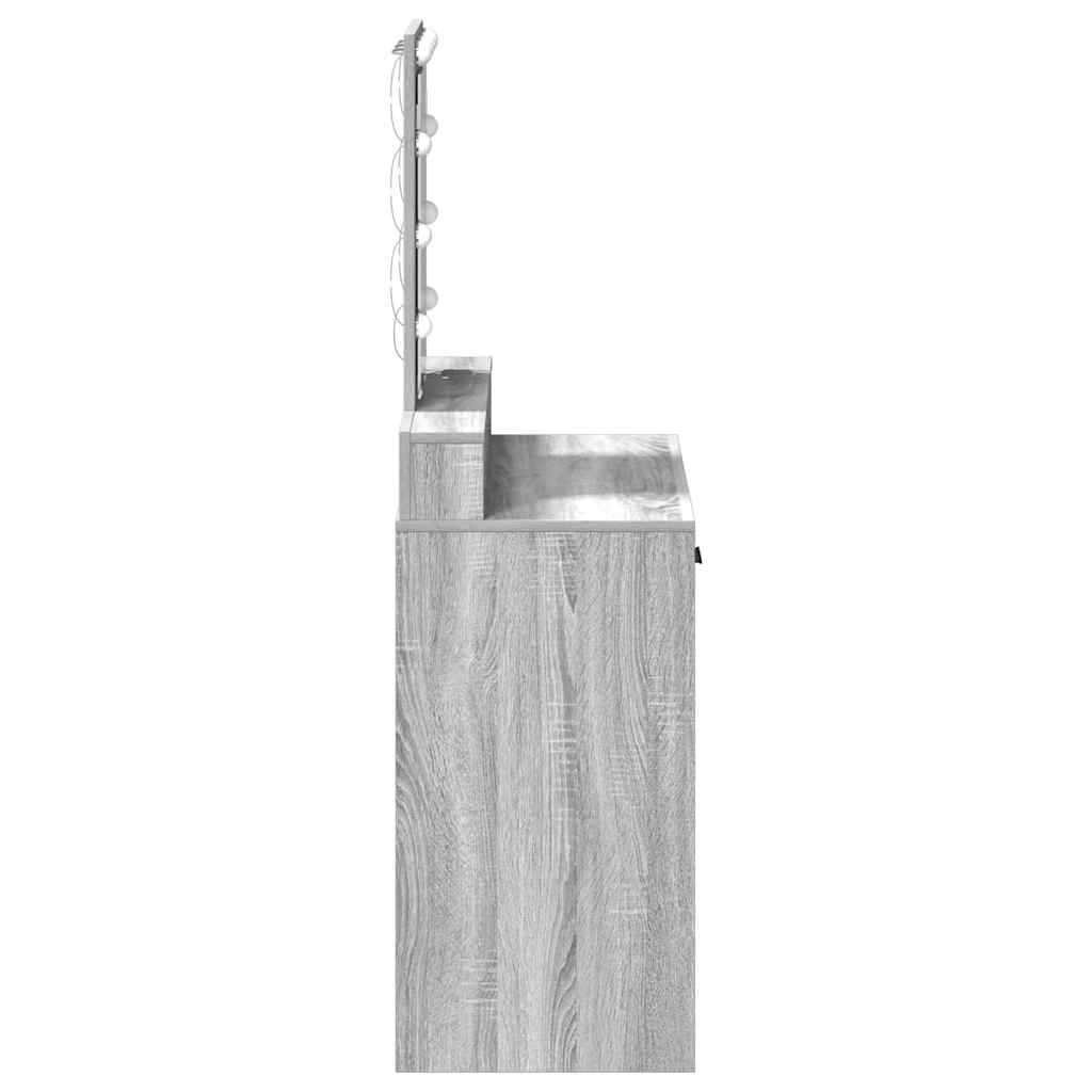 Schminktisch Grau 79 x 41 x 140 cm Holzwerkstoff