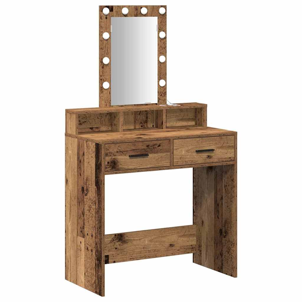 Schminktisch Braun 79 x 41 x 140 cm Holzwerkstoff