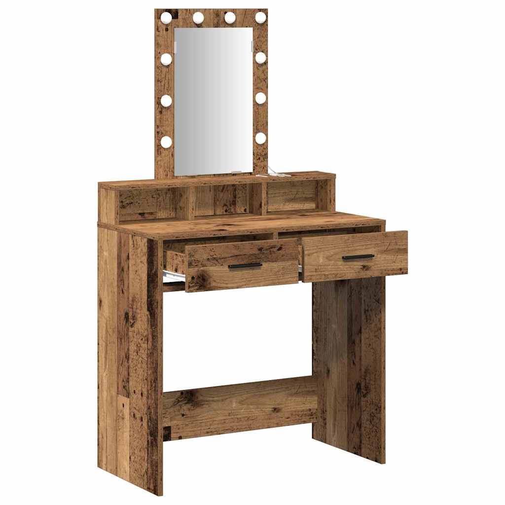 Schminktisch Braun 79 x 41 x 140 cm Holzwerkstoff