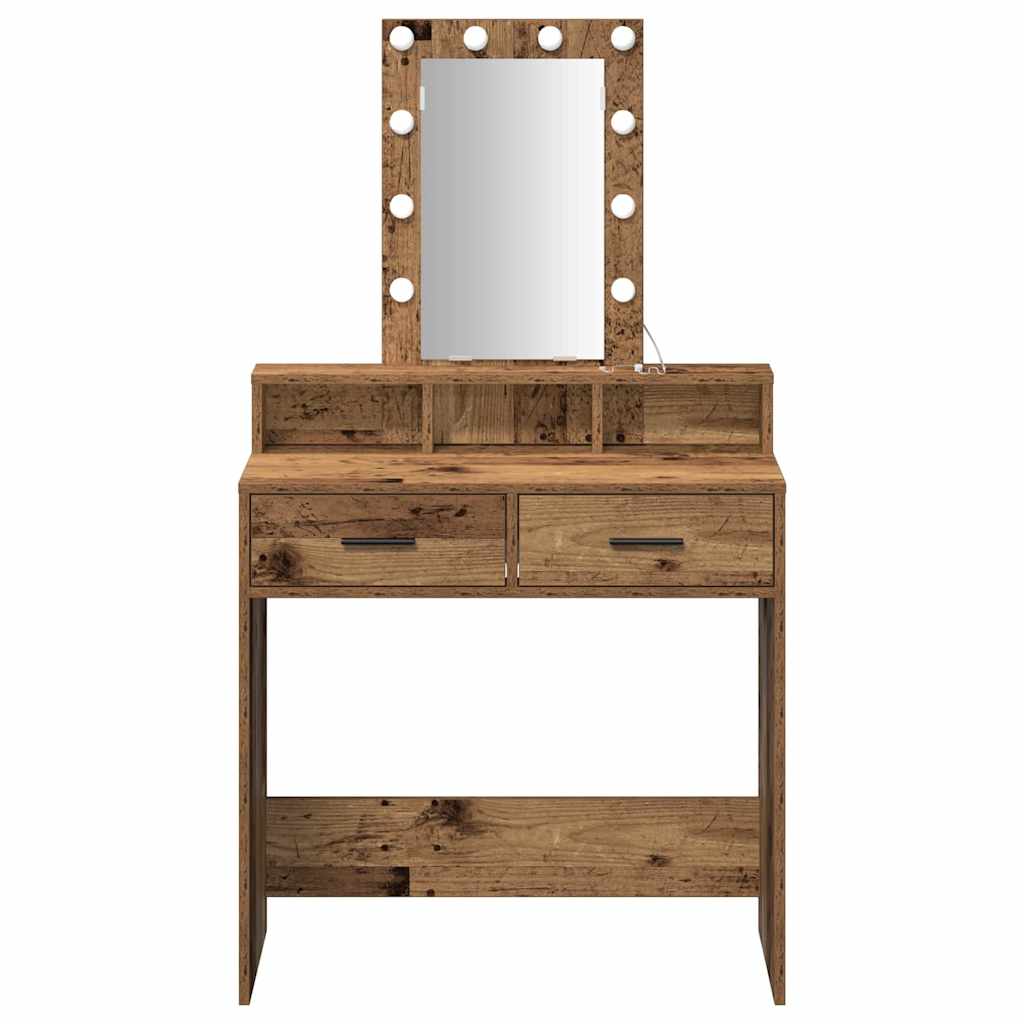Schminktisch Braun 79 x 41 x 140 cm Holzwerkstoff