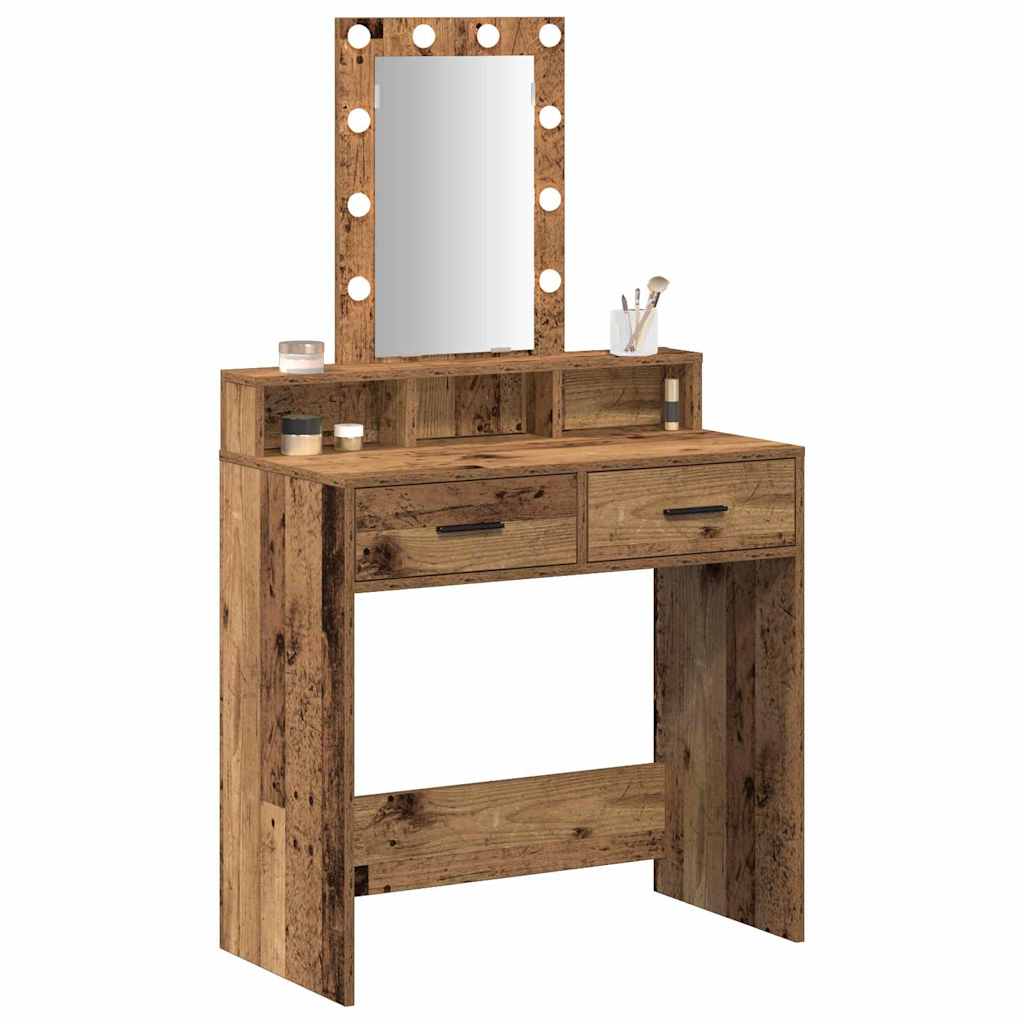 Schminktisch Braun 79 x 41 x 140 cm Holzwerkstoff