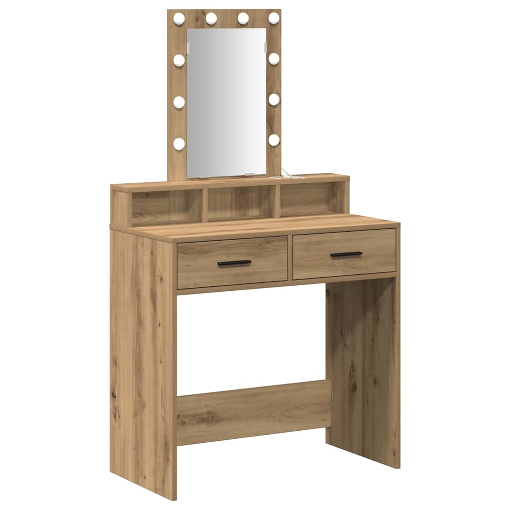 Schminktisch Braun 79 x 41 x 140 cm Holzwerkstoff