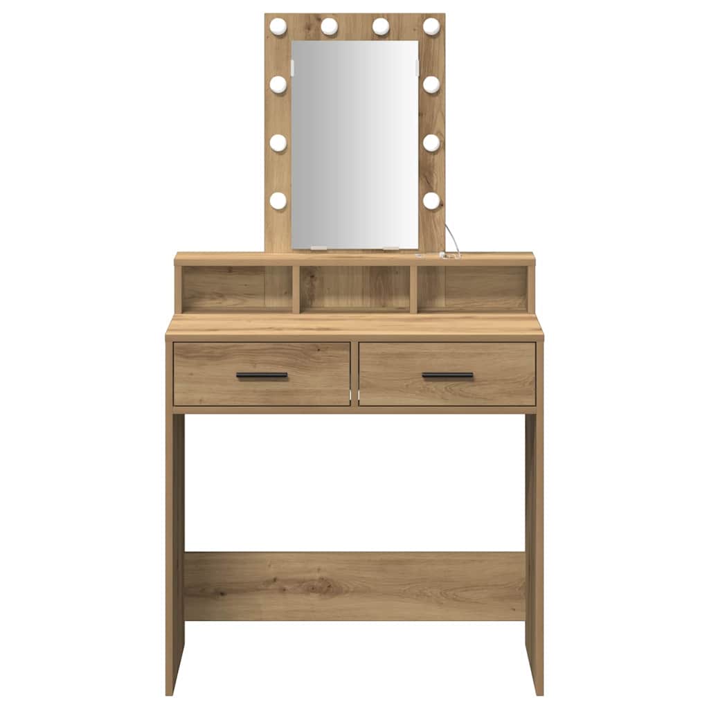 Schminktisch Braun 79 x 41 x 140 cm Holzwerkstoff