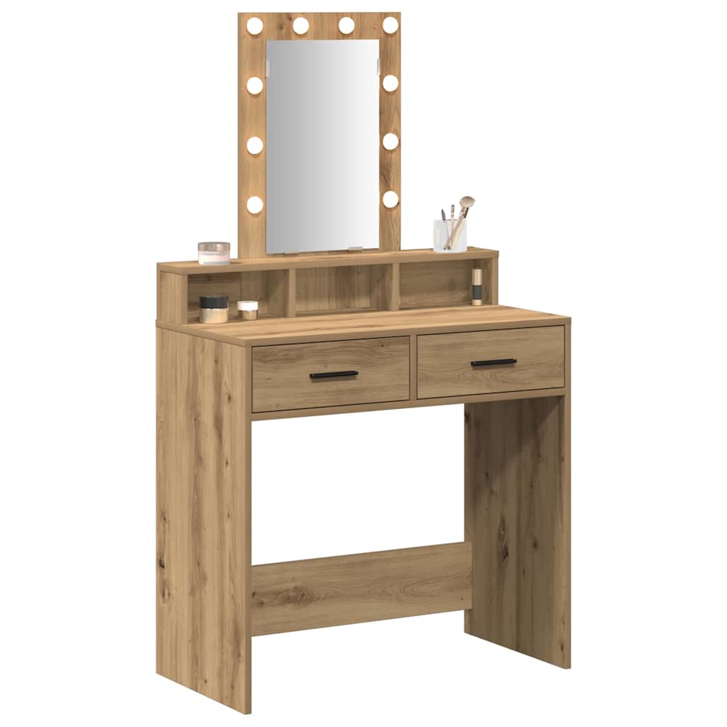 Schminktisch Braun 79 x 41 x 140 cm Holzwerkstoff