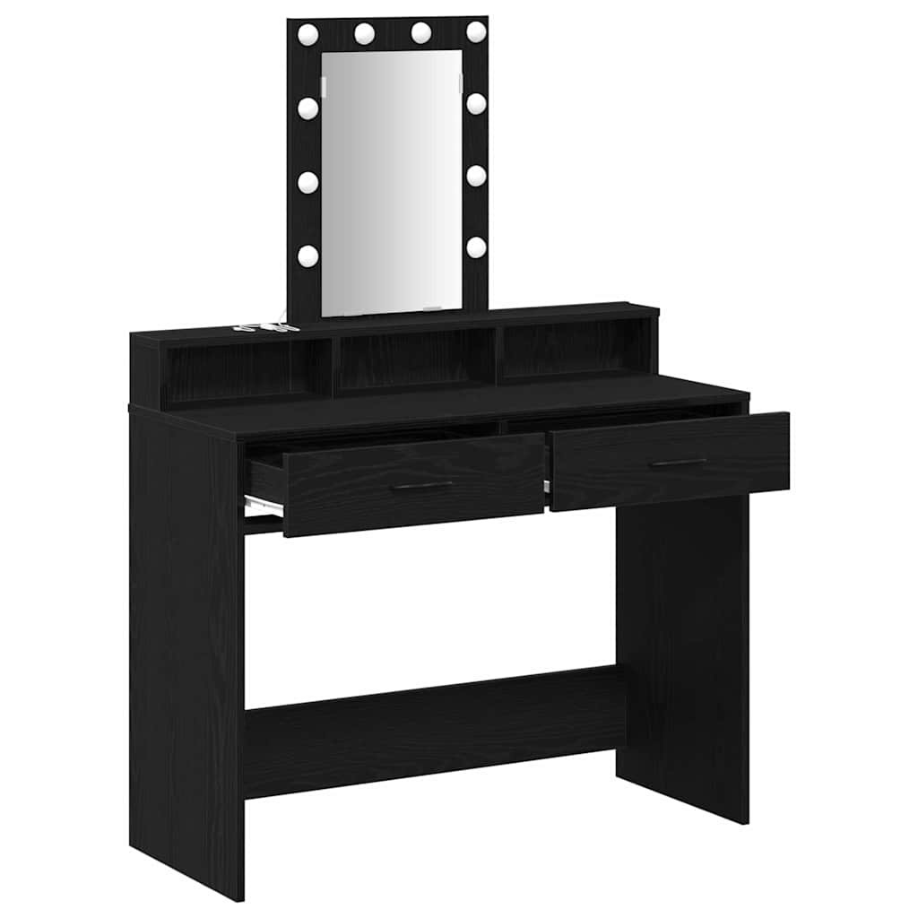 Schminktisch Schwarz 100 x 41 x 140 cm Holzwerkstoff