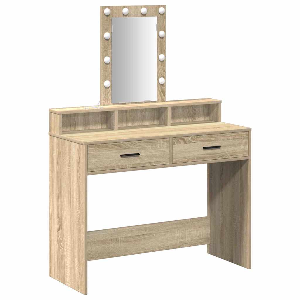 Schminktisch Braun 100 x 41 x 140 cm Holzwerkstoff