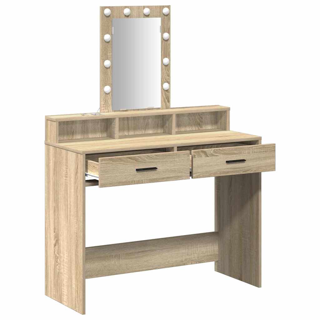Schminktisch Braun 100 x 41 x 140 cm Holzwerkstoff
