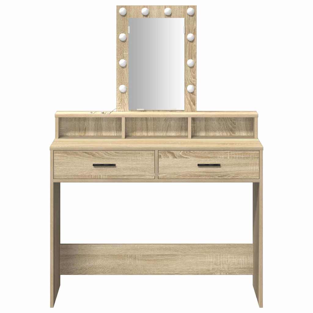 Schminktisch Braun 100 x 41 x 140 cm Holzwerkstoff