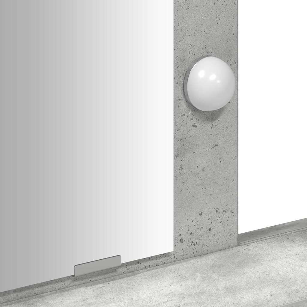 Schminktisch Grau 100 x 41 x 140 cm Holzwerkstoff
