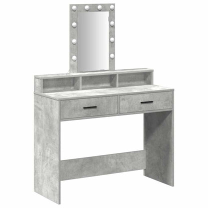 Schminktisch Grau 100 x 41 x 140 cm Holzwerkstoff