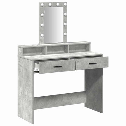 Schminktisch Grau 100 x 41 x 140 cm Holzwerkstoff