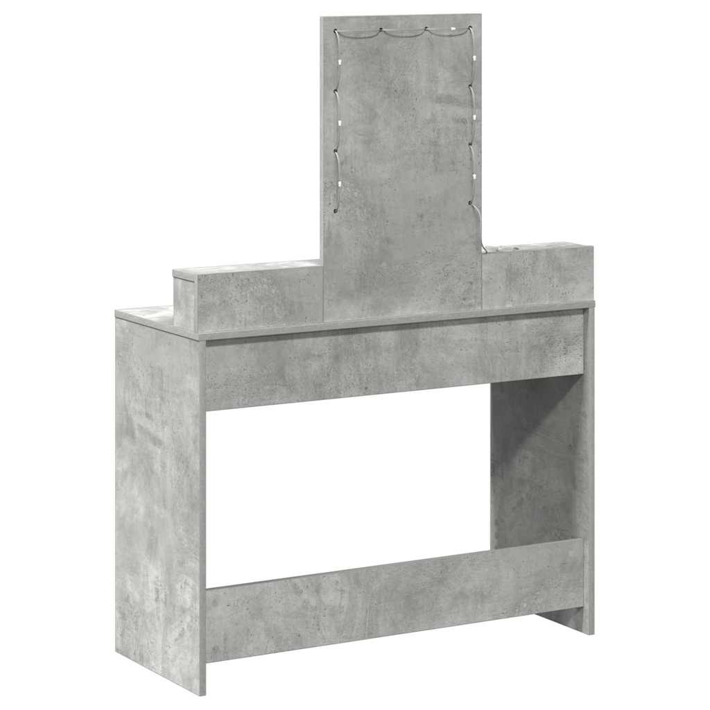 Schminktisch Grau 100 x 41 x 140 cm Holzwerkstoff