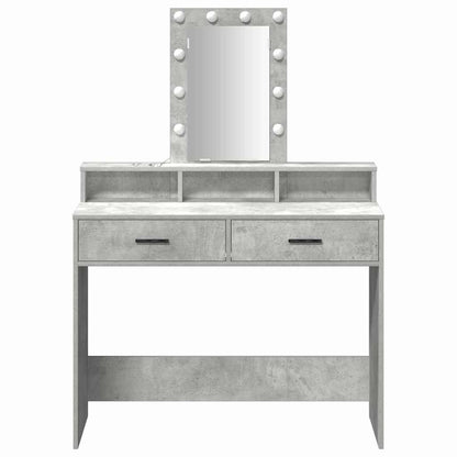 Schminktisch Grau 100 x 41 x 140 cm Holzwerkstoff