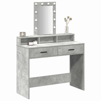 Schminktisch Grau 100 x 41 x 140 cm Holzwerkstoff