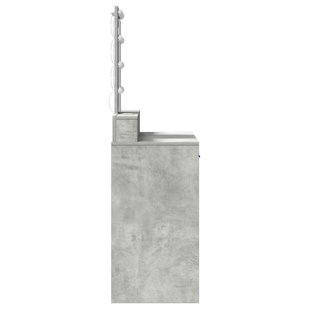 Schminktisch Grau 100 x 41 x 140 cm Holzwerkstoff