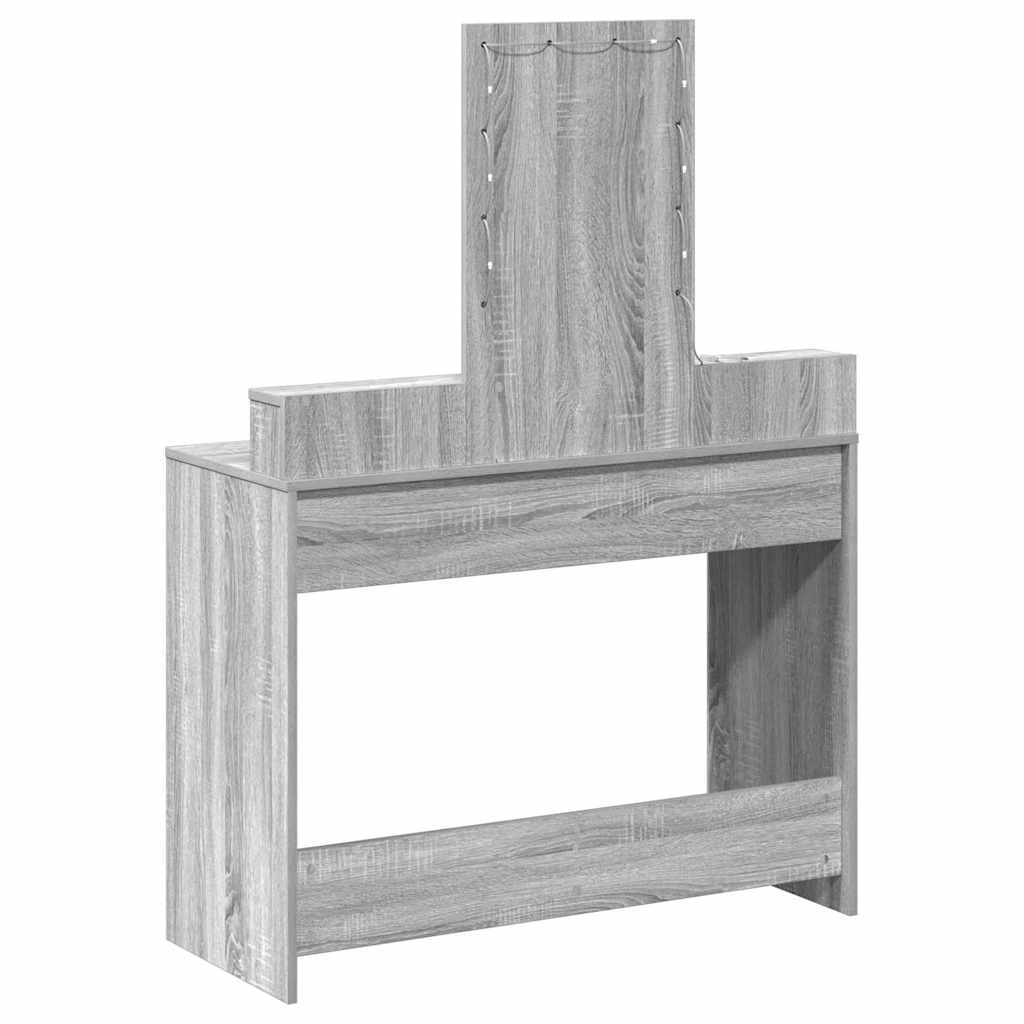 Schminktisch Grau 100 x 41 x 140 cm Holzwerkstoff