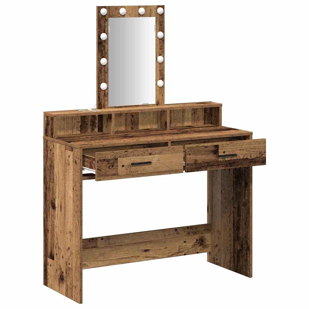 Schminktisch Braun 100 x 41 x 140 cm Holzwerkstoff