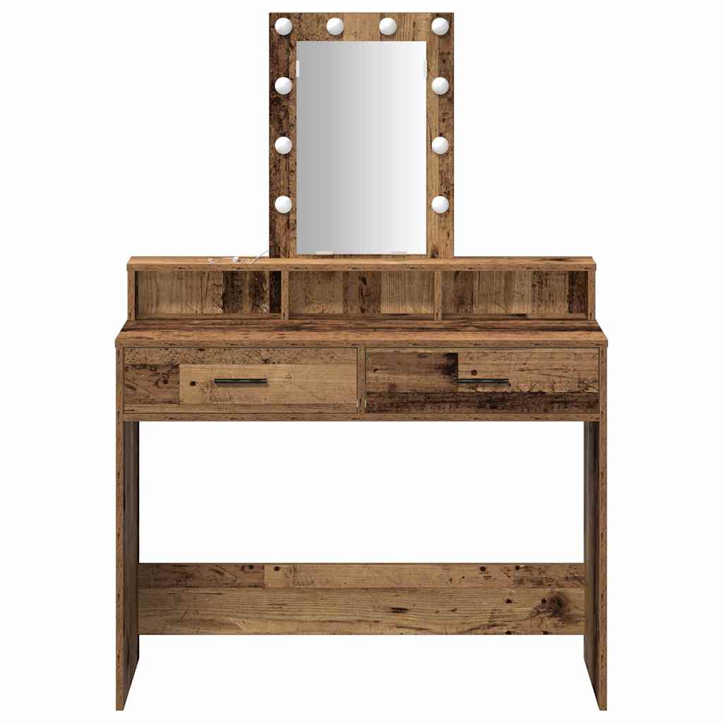 Schminktisch Braun 100 x 41 x 140 cm Holzwerkstoff