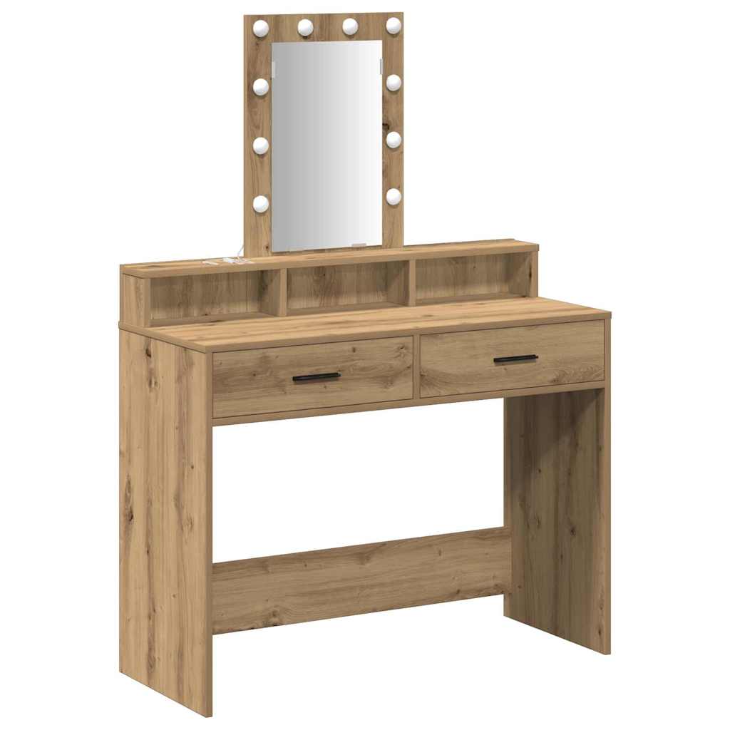 Schminktisch Braun 100 x 41 x 140 cm Holzwerkstoff