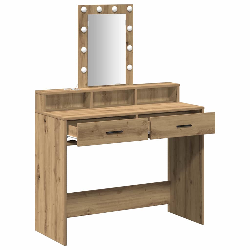 Schminktisch Braun 100 x 41 x 140 cm Holzwerkstoff