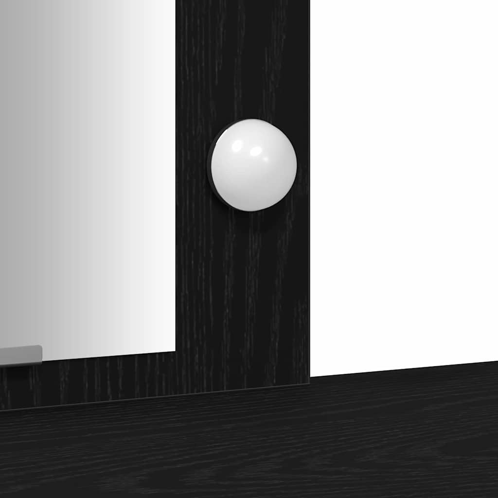 Schminktisch Schwarz 102 x 33 x 135 cm Holzwerkstoff