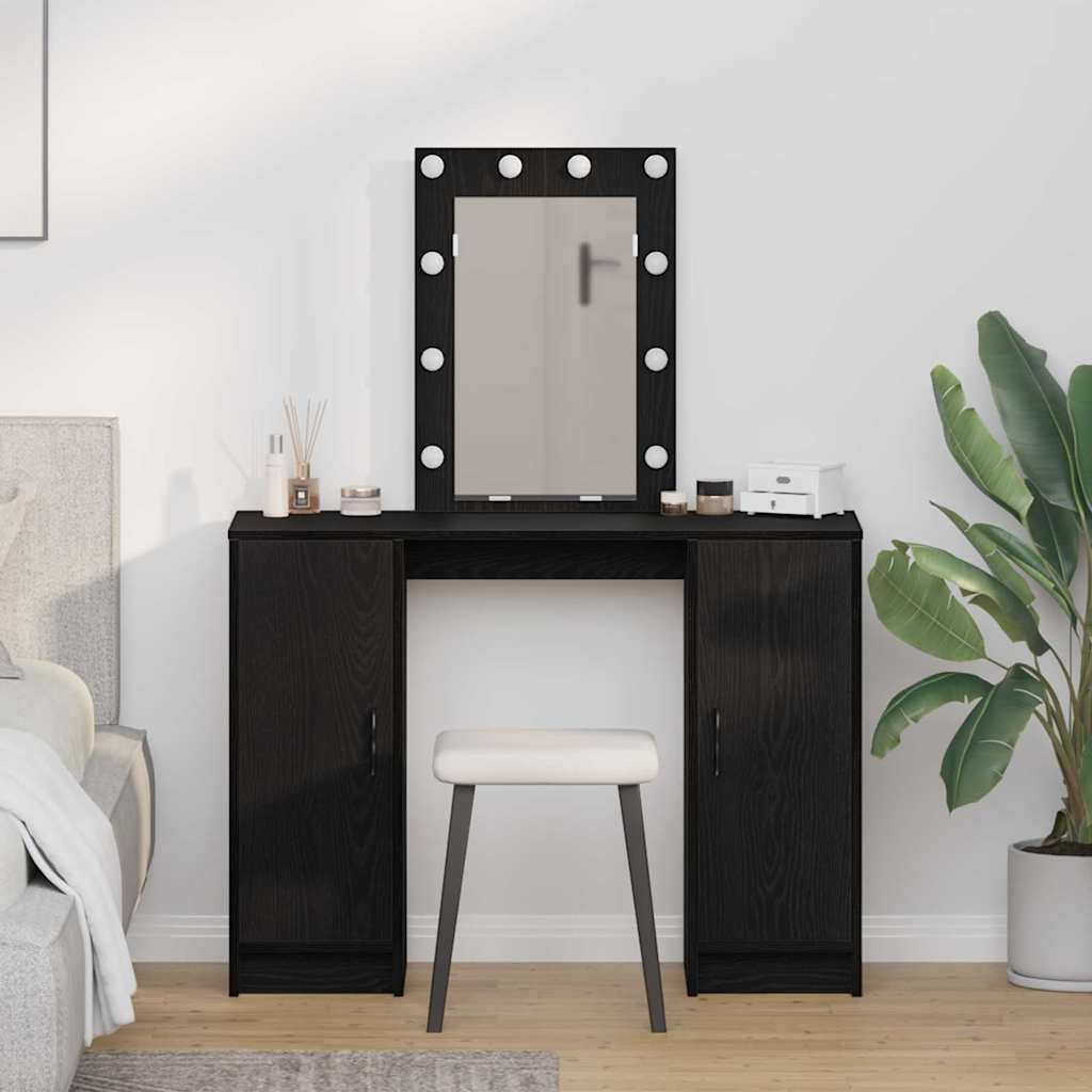 Schminktisch Schwarz 102 x 33 x 135 cm Holzwerkstoff