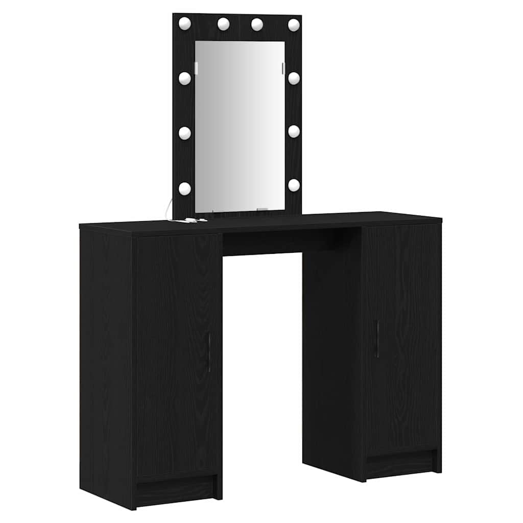 Schminktisch Schwarz 102 x 33 x 135 cm Holzwerkstoff