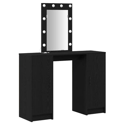 Schminktisch Schwarz 102 x 33 x 135 cm Holzwerkstoff