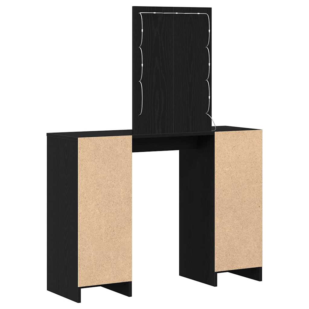Schminktisch Schwarz 102 x 33 x 135 cm Holzwerkstoff