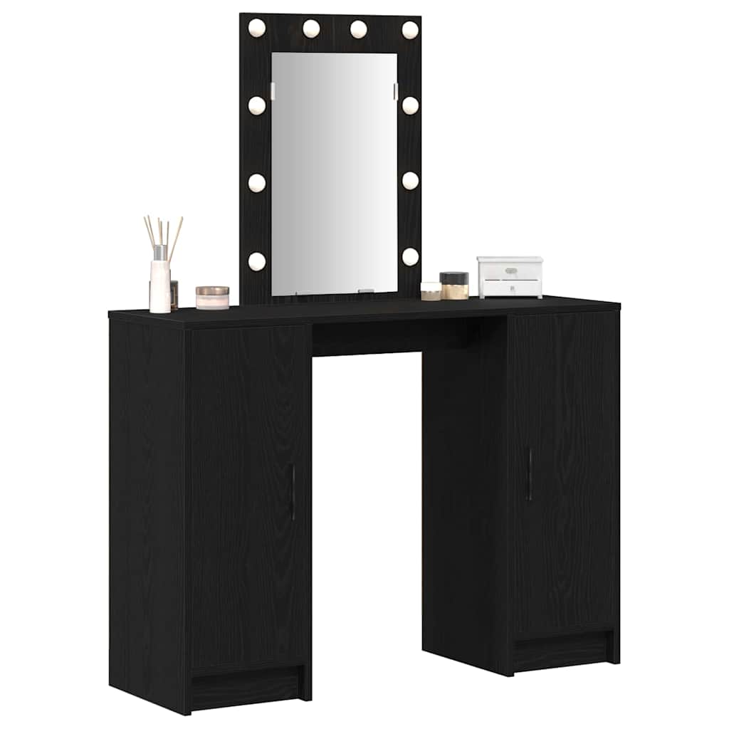 Schminktisch Schwarz 102 x 33 x 135 cm Holzwerkstoff
