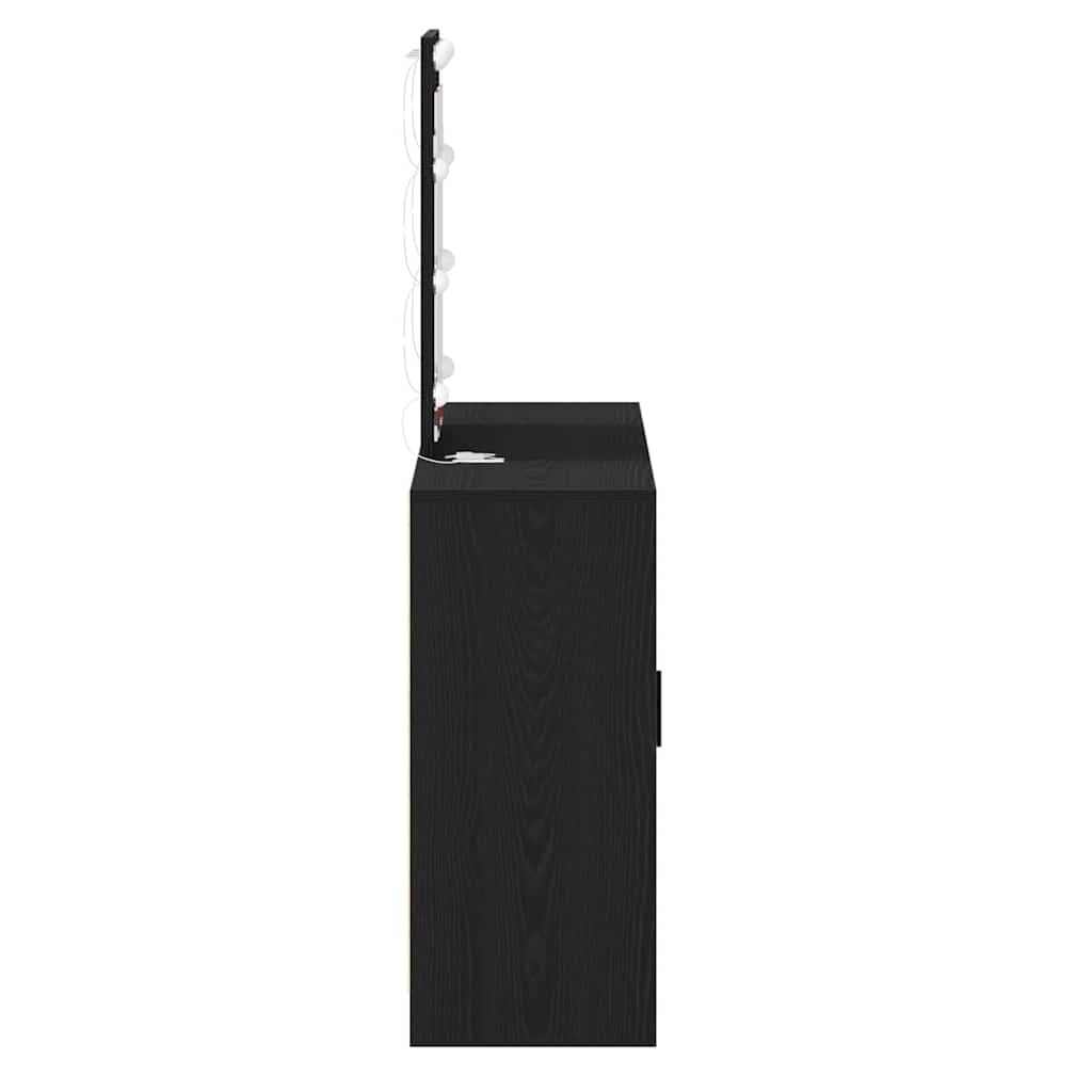 Schminktisch Schwarz 102 x 33 x 135 cm Holzwerkstoff