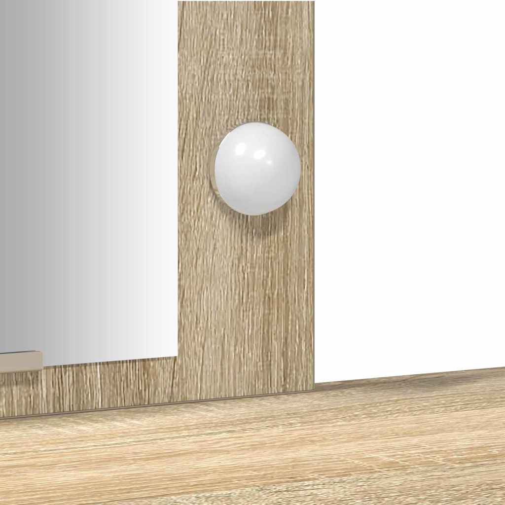Schminktisch Braun 102 x 33 x 135 cm Holzwerkstoff