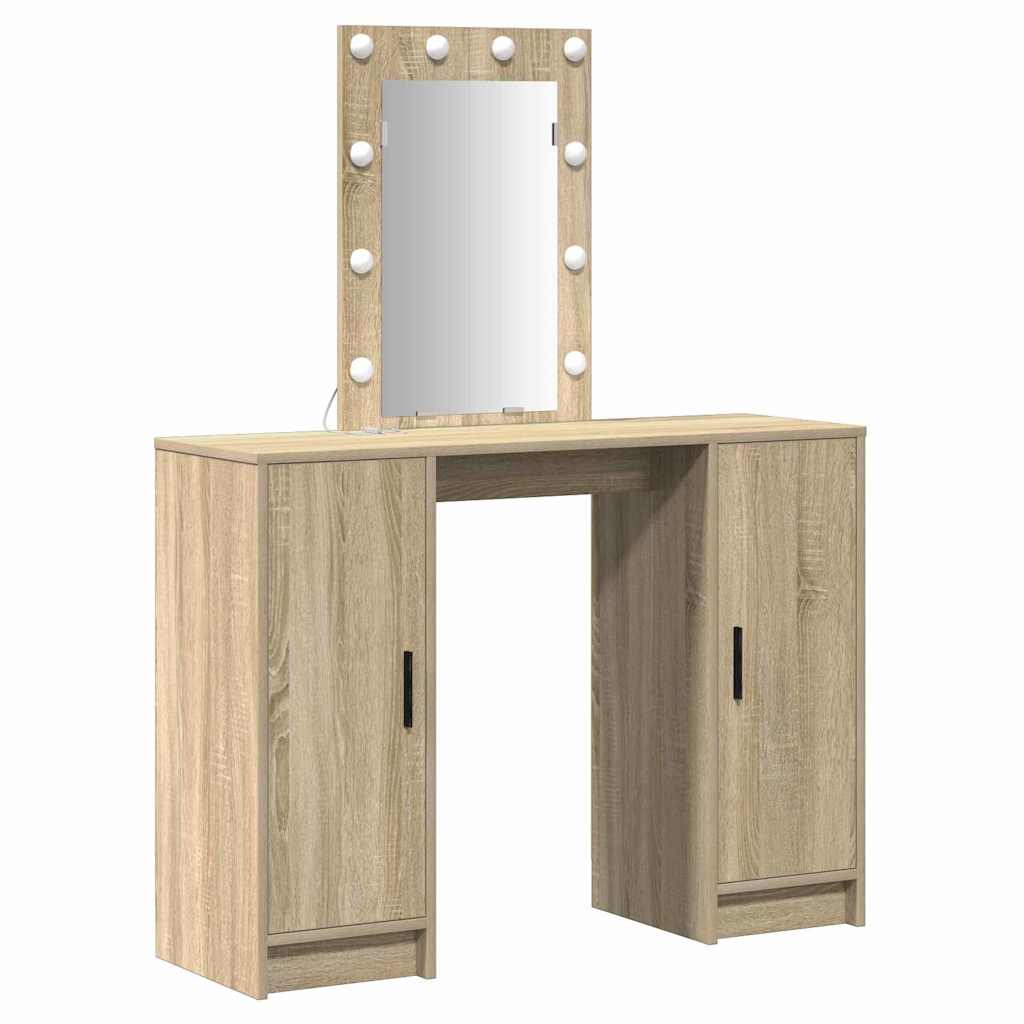 Schminktisch Braun 102 x 33 x 135 cm Holzwerkstoff