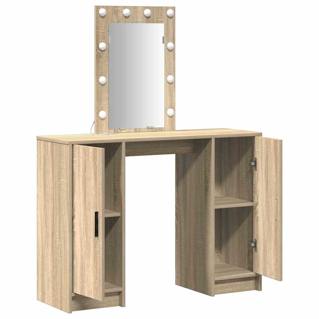 Schminktisch Braun 102 x 33 x 135 cm Holzwerkstoff