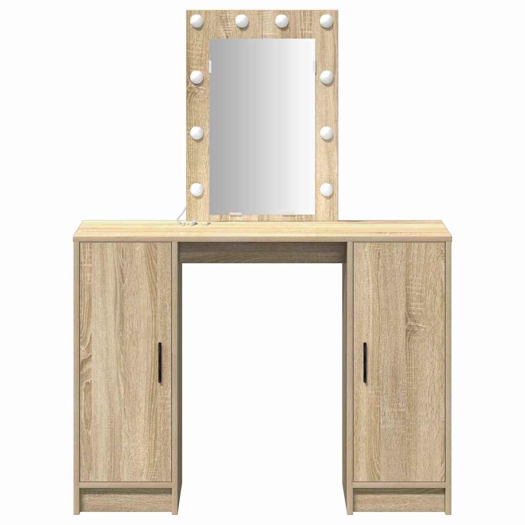 Schminktisch Braun 102 x 33 x 135 cm Holzwerkstoff