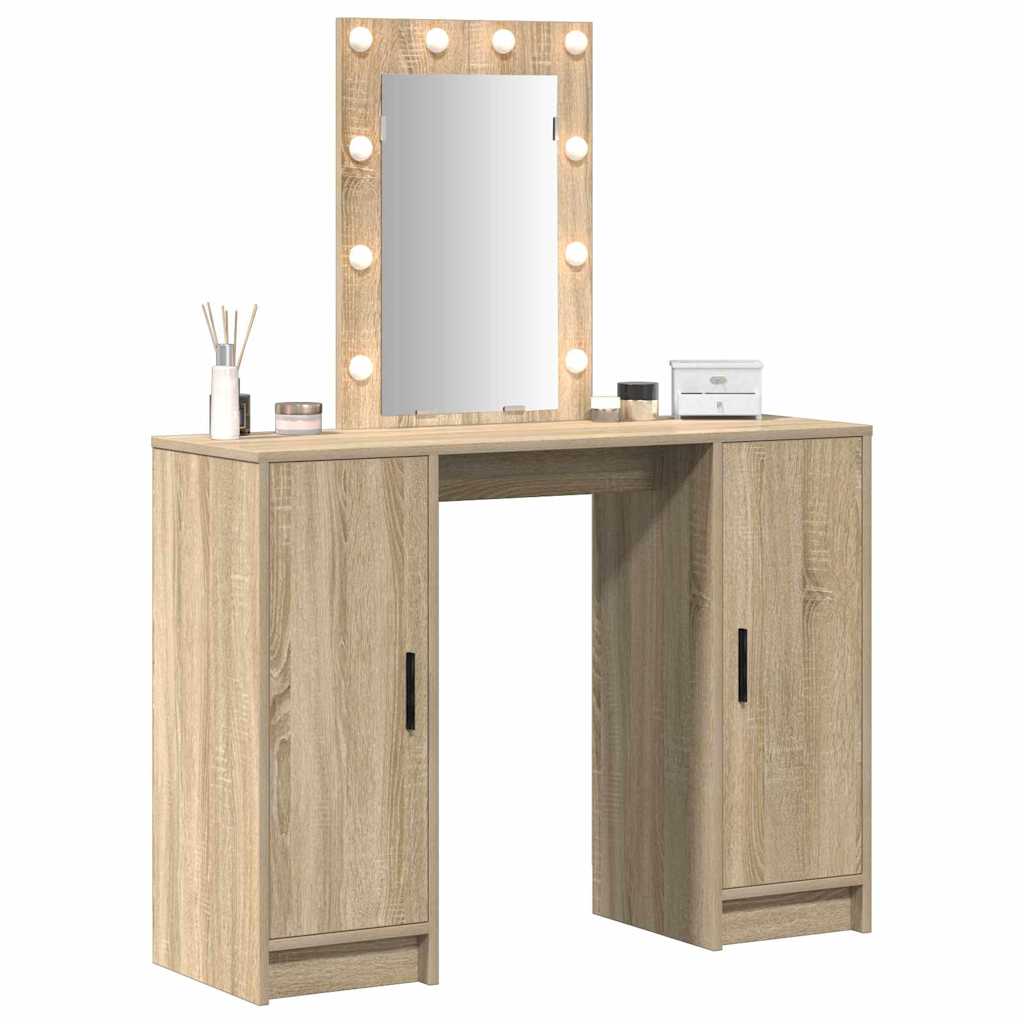 Schminktisch Braun 102 x 33 x 135 cm Holzwerkstoff