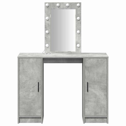 Schminktisch Hellgrau 102 x 33 x 135 cm Holzwerkstoff