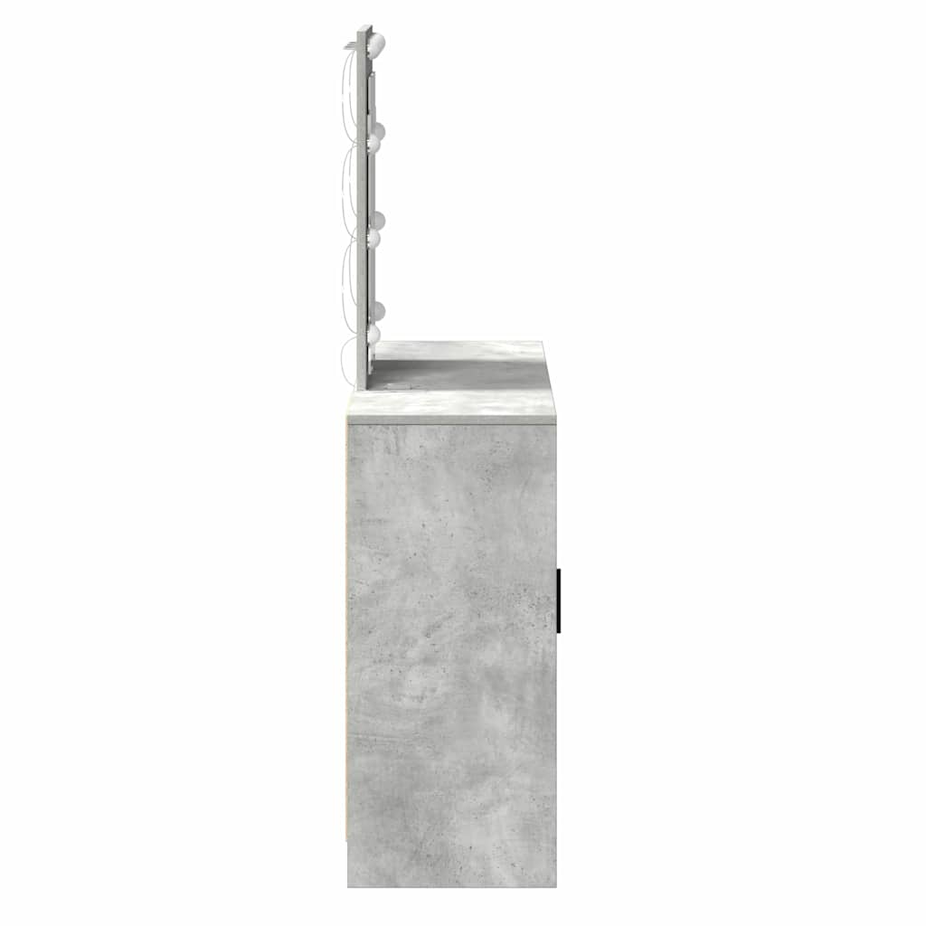 Schminktisch Hellgrau 102 x 33 x 135 cm Holzwerkstoff