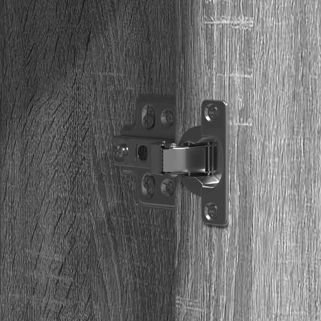 Schminktisch Grau 102 x 33 x 135 cm Holzwerkstoff