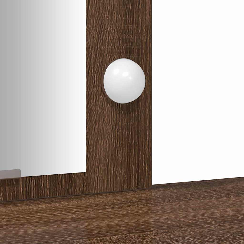 Schminktisch Braun 102 x 33 x 135 cm Holzwerkstoff