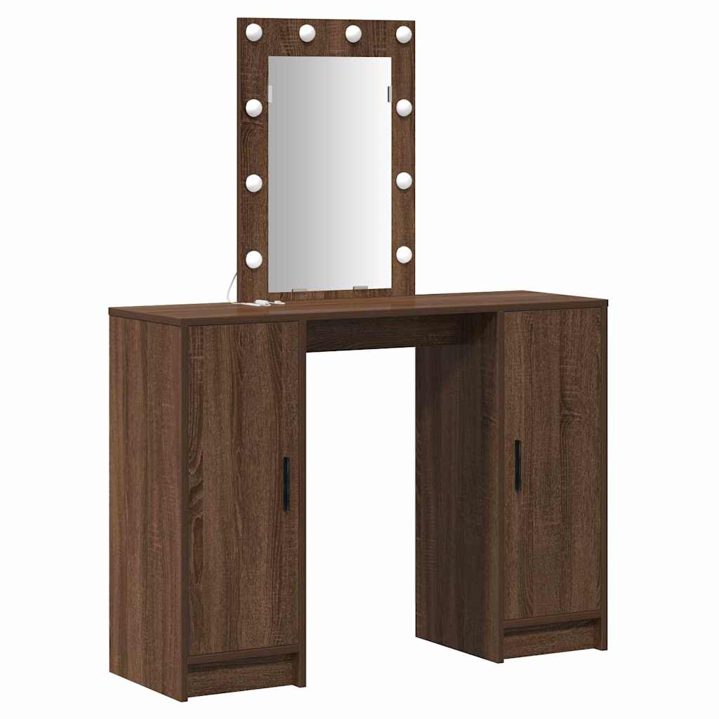Schminktisch Braun 102 x 33 x 135 cm Holzwerkstoff