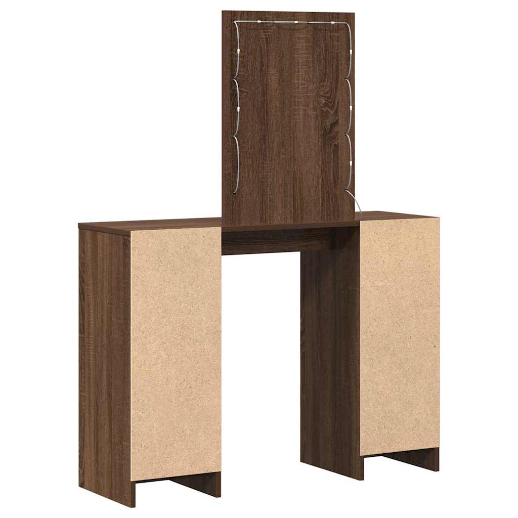 Schminktisch Braun 102 x 33 x 135 cm Holzwerkstoff