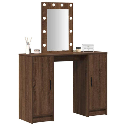 Schminktisch Braun 102 x 33 x 135 cm Holzwerkstoff