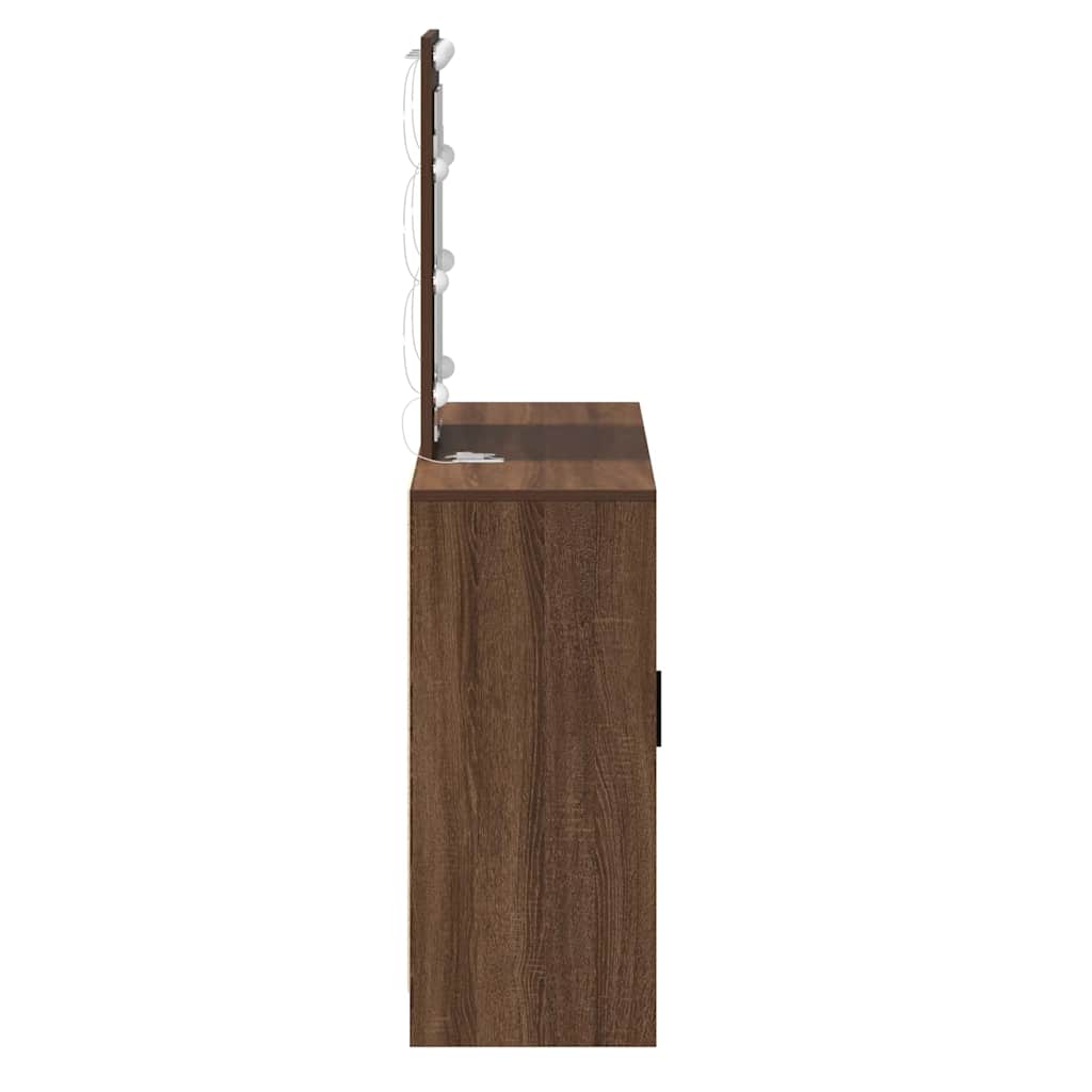 Schminktisch Braun 102 x 33 x 135 cm Holzwerkstoff